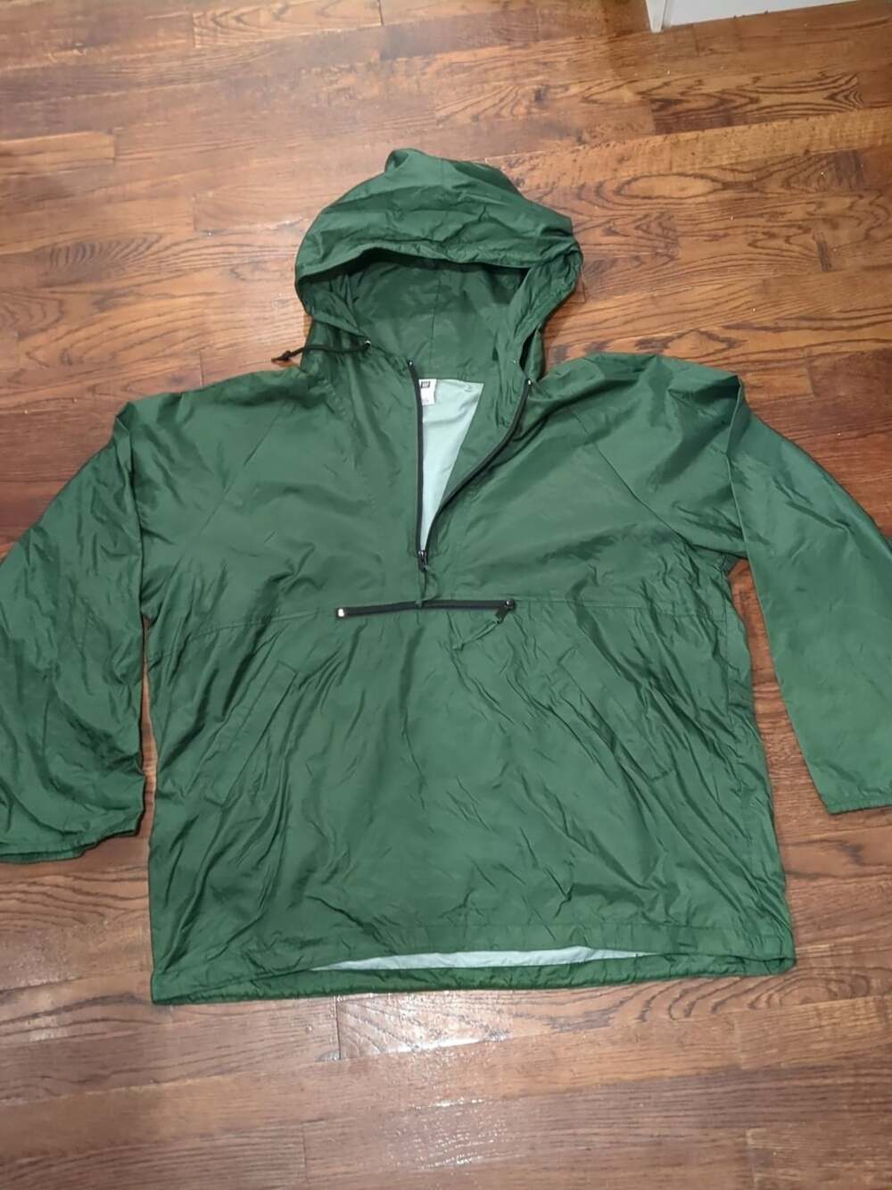 Gap Factory Store Anorak Jacket Size XL Green Nylon Windbreaker